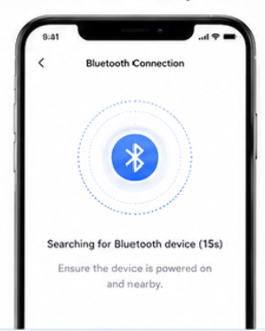 Toca el siguiente paso. Bluetooth se conectará automáticamente.