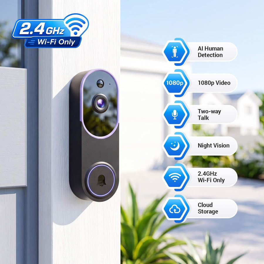 1080P Smart Wireless Video Doorbell Camera